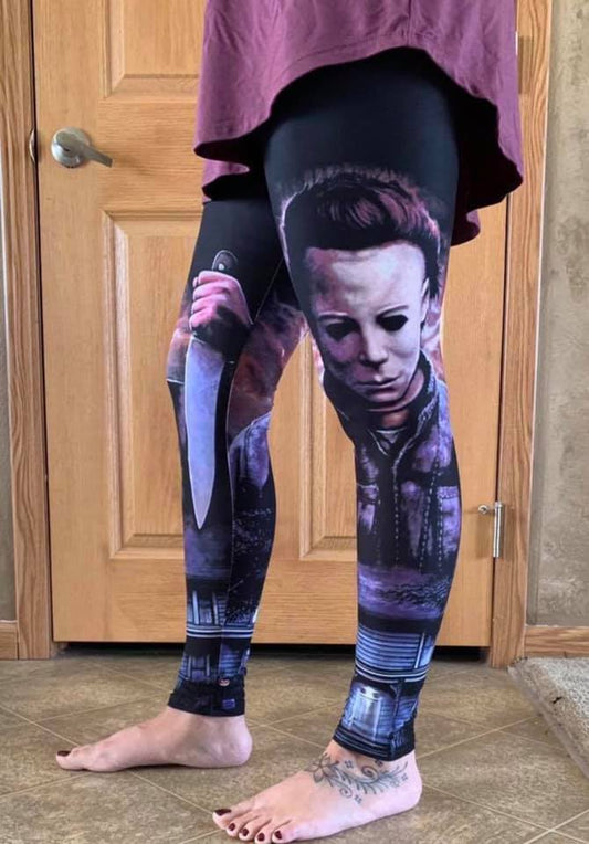 Halloween Killer 2 leggings **pixelated**