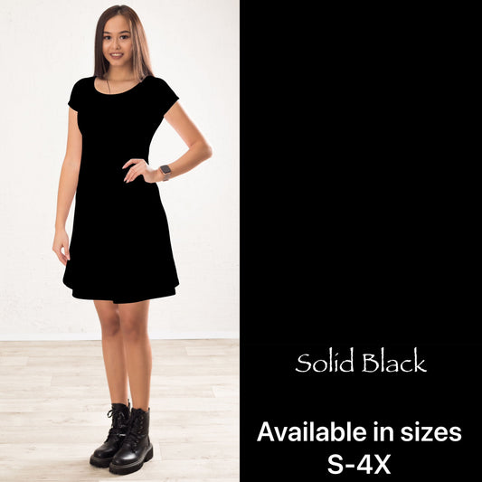 Solid Black Dress