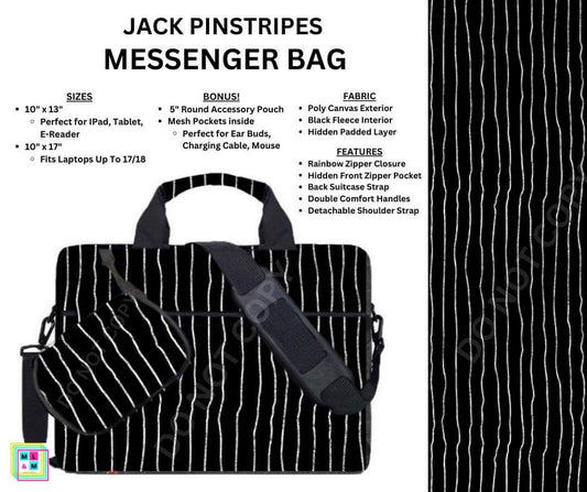 Jack Pinstripes Messenger Bag