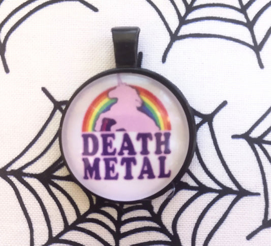 Death Metal charm necklace