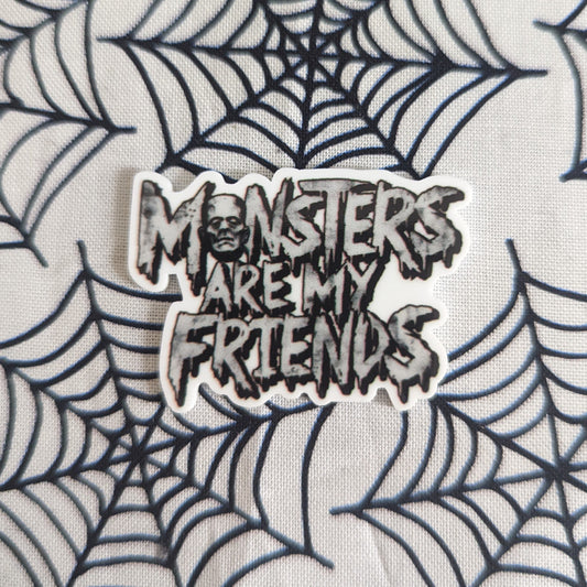 Monsters are Friends pin