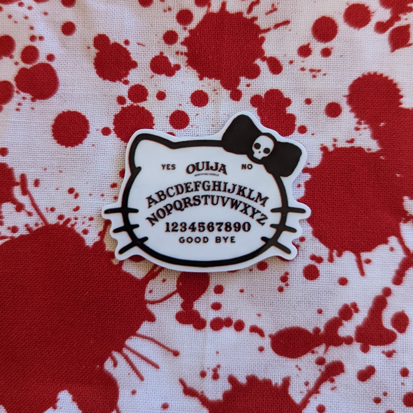 Kitty Ouija board pin