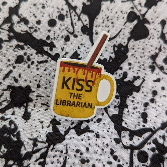 Kiss the Librarian pin