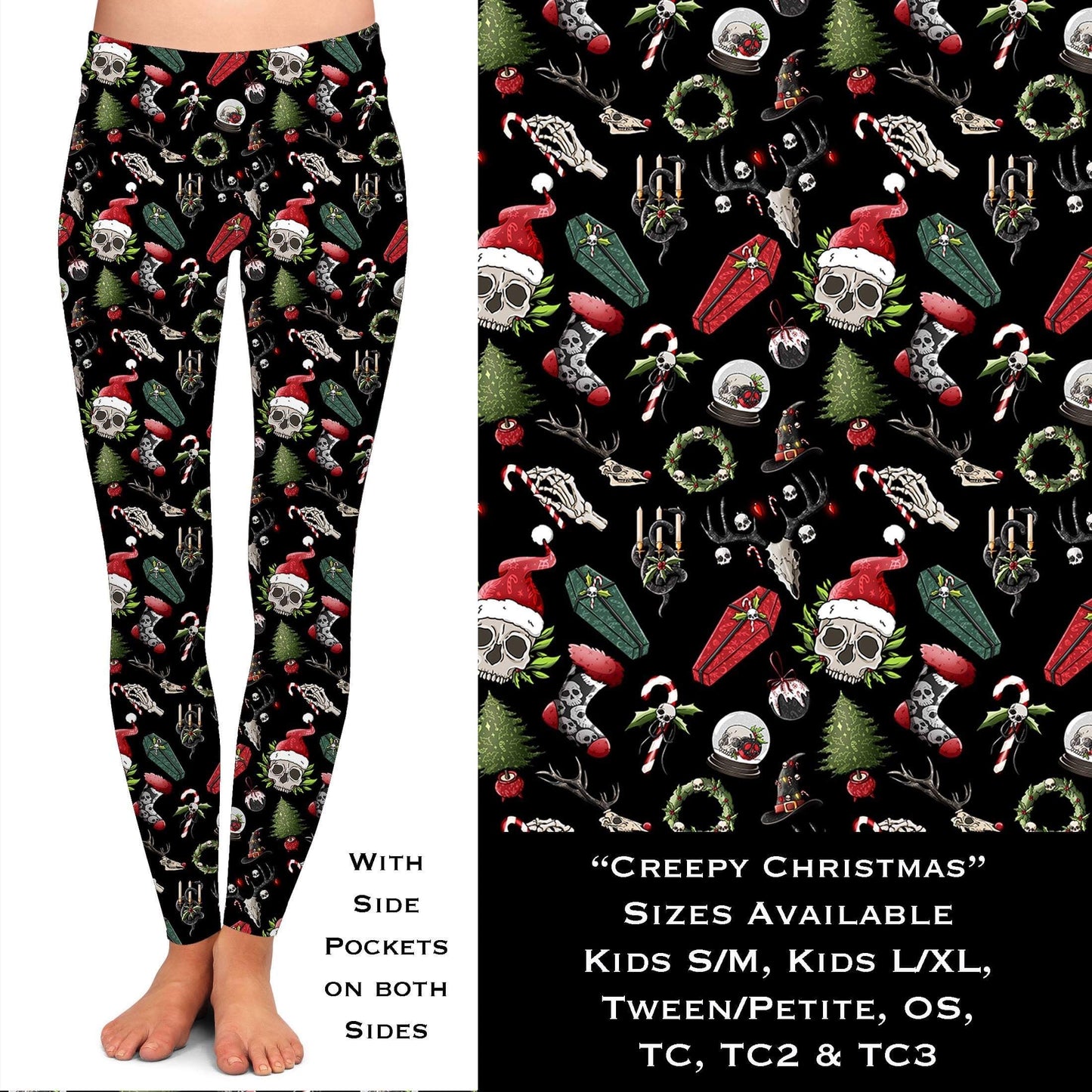 Creepy Christmas - Leggings with Pockets