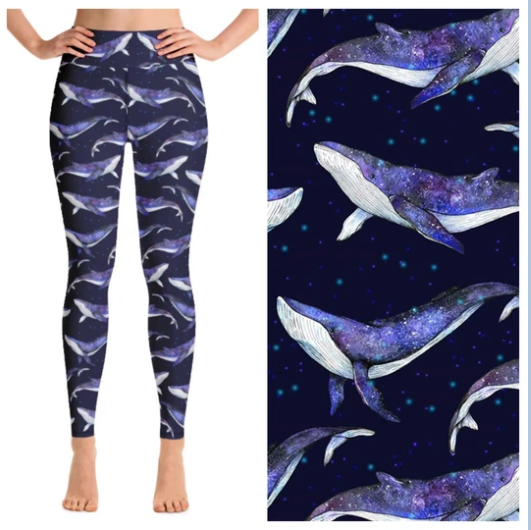 Karmens Sky Whales leggings