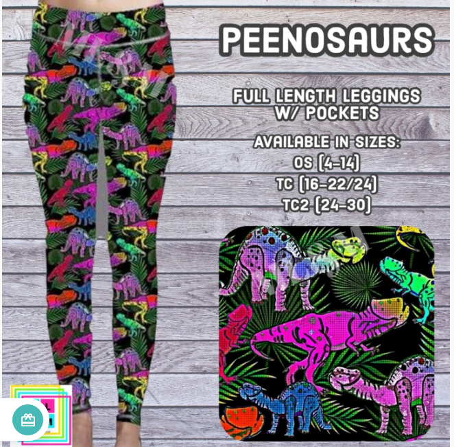 ML&M Peenosaur pocket leggings
