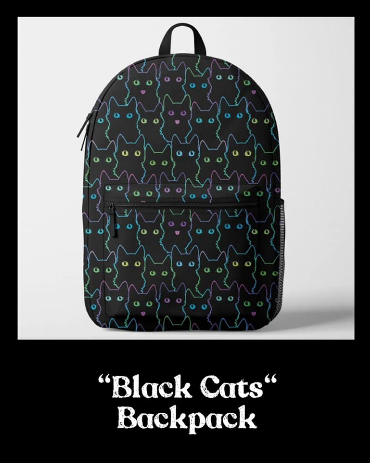 Karmens Black Cat Backpack
