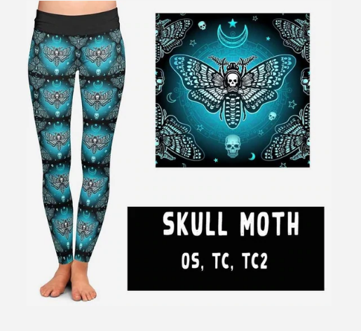 GC Skull Moth leggings