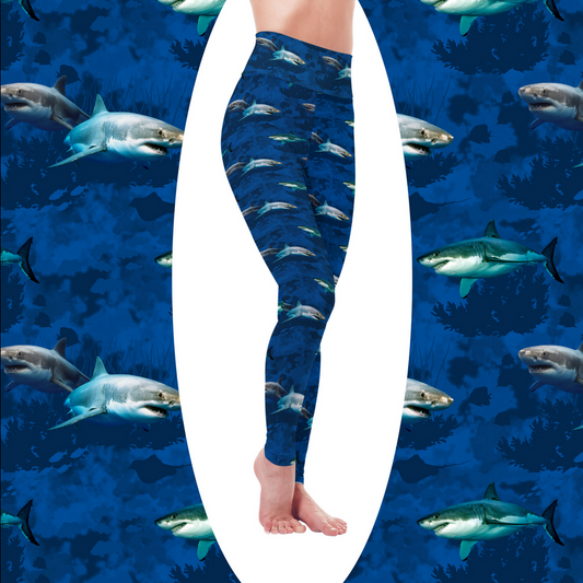 Gemini Shark Week leggings