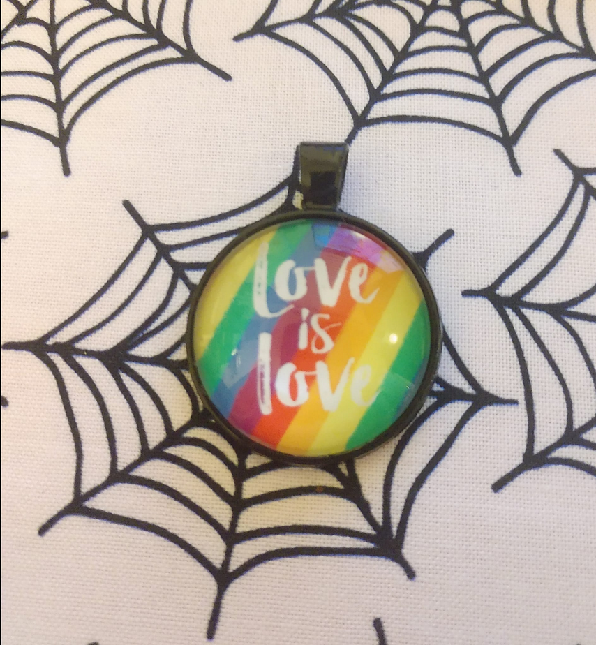 Love is Love charm necklace