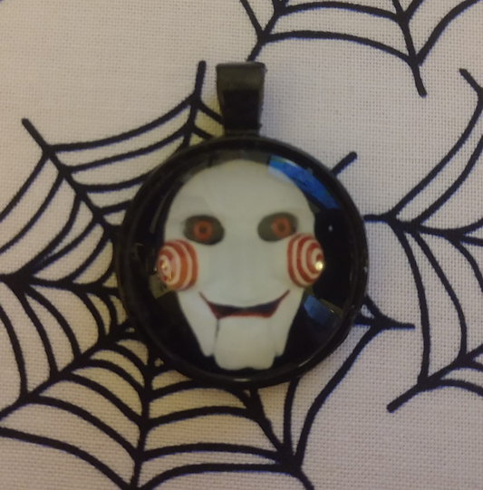 Billy from Saw charm necklace