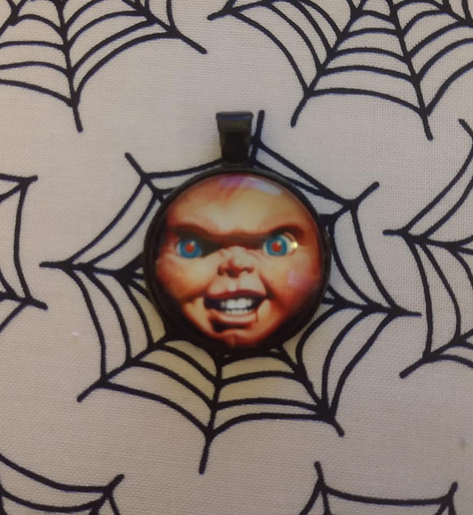 Chucky closeup charm necklace