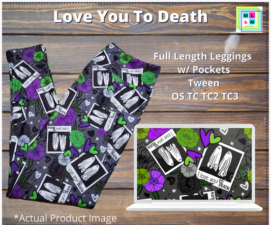 ML&M Love You to Death pocket leggings