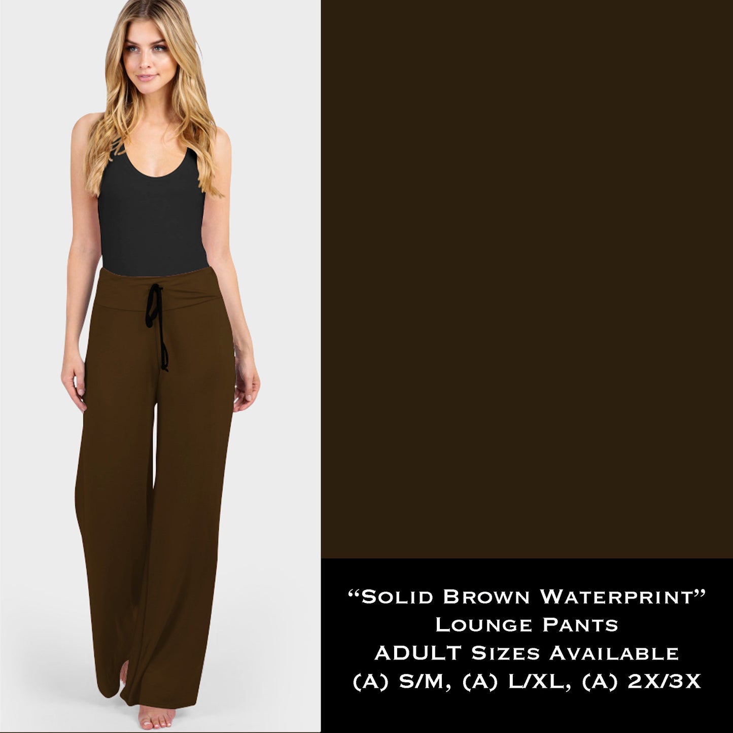 Solid Brown - Lounge Pants