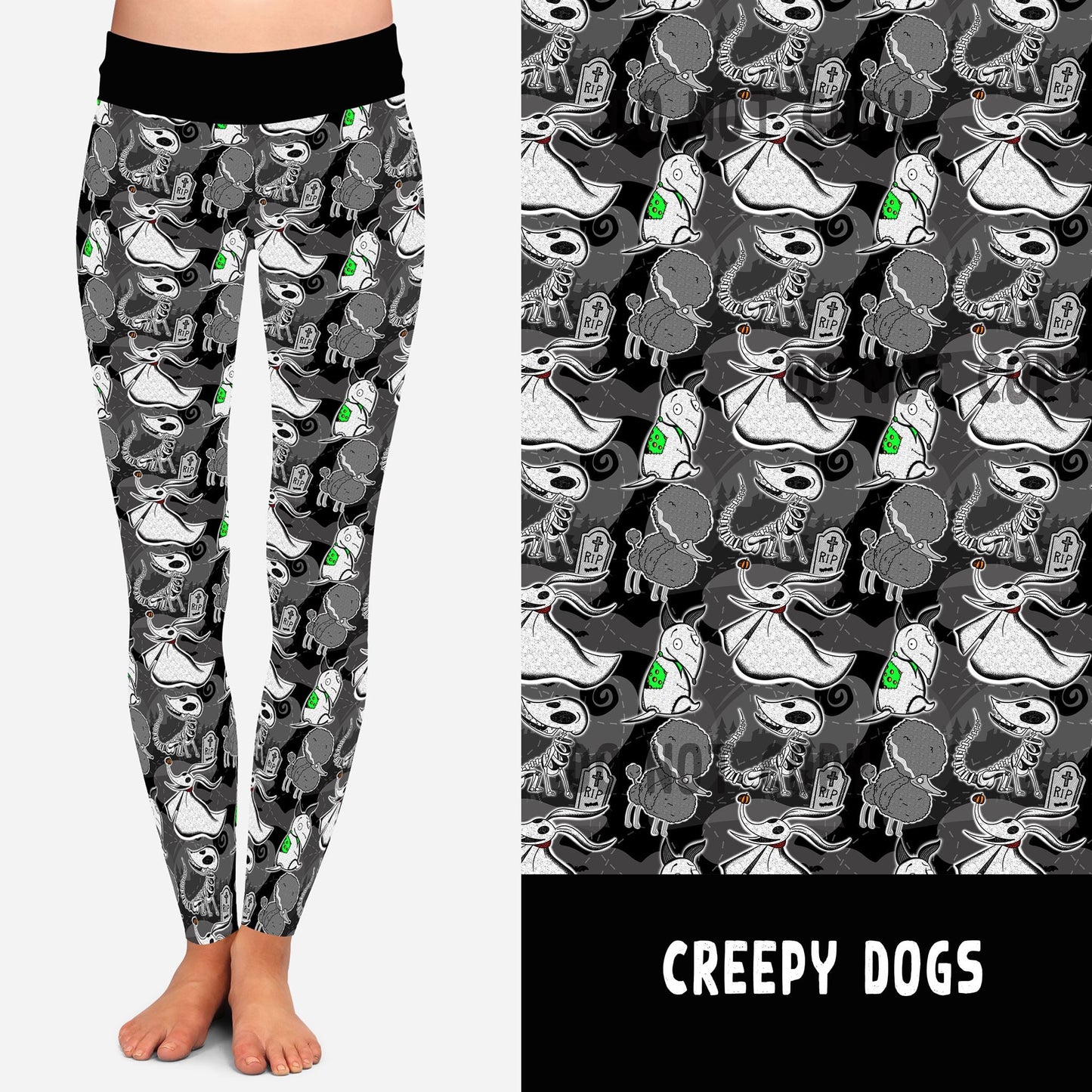 GC Creepy Dogs leggings