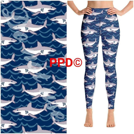 PPD Shark Attack leggings